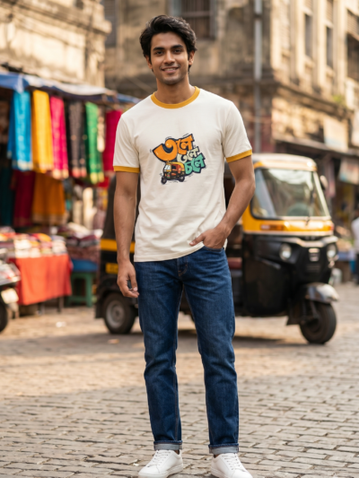 Tole Tole Chole Bengali Graphic Ringer T-Shirt - Unisex